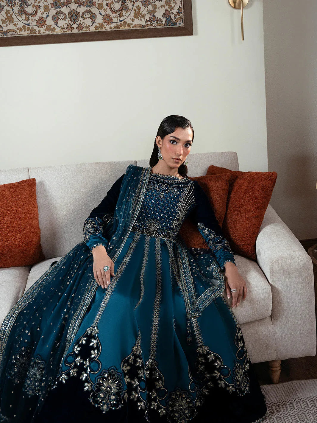 Faiza Faisal | Solene Luxury Velvets |CELESTINE - Rang-e-Khaas