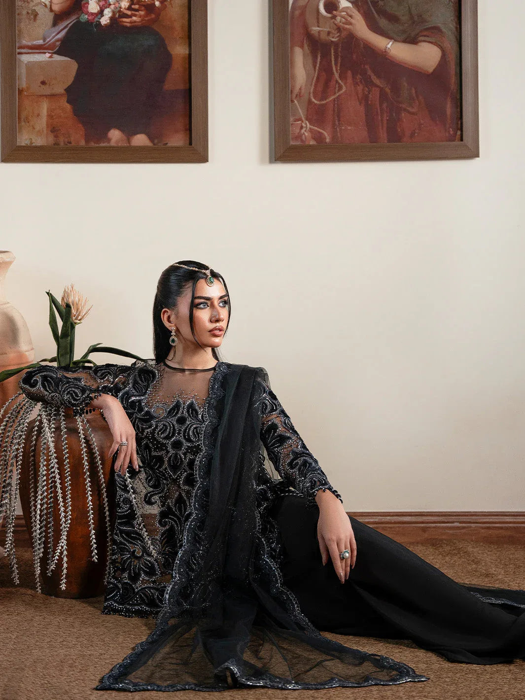 Faiza Faisal | Solene Luxury Velvets | NOIR - Rang-e-Khaas