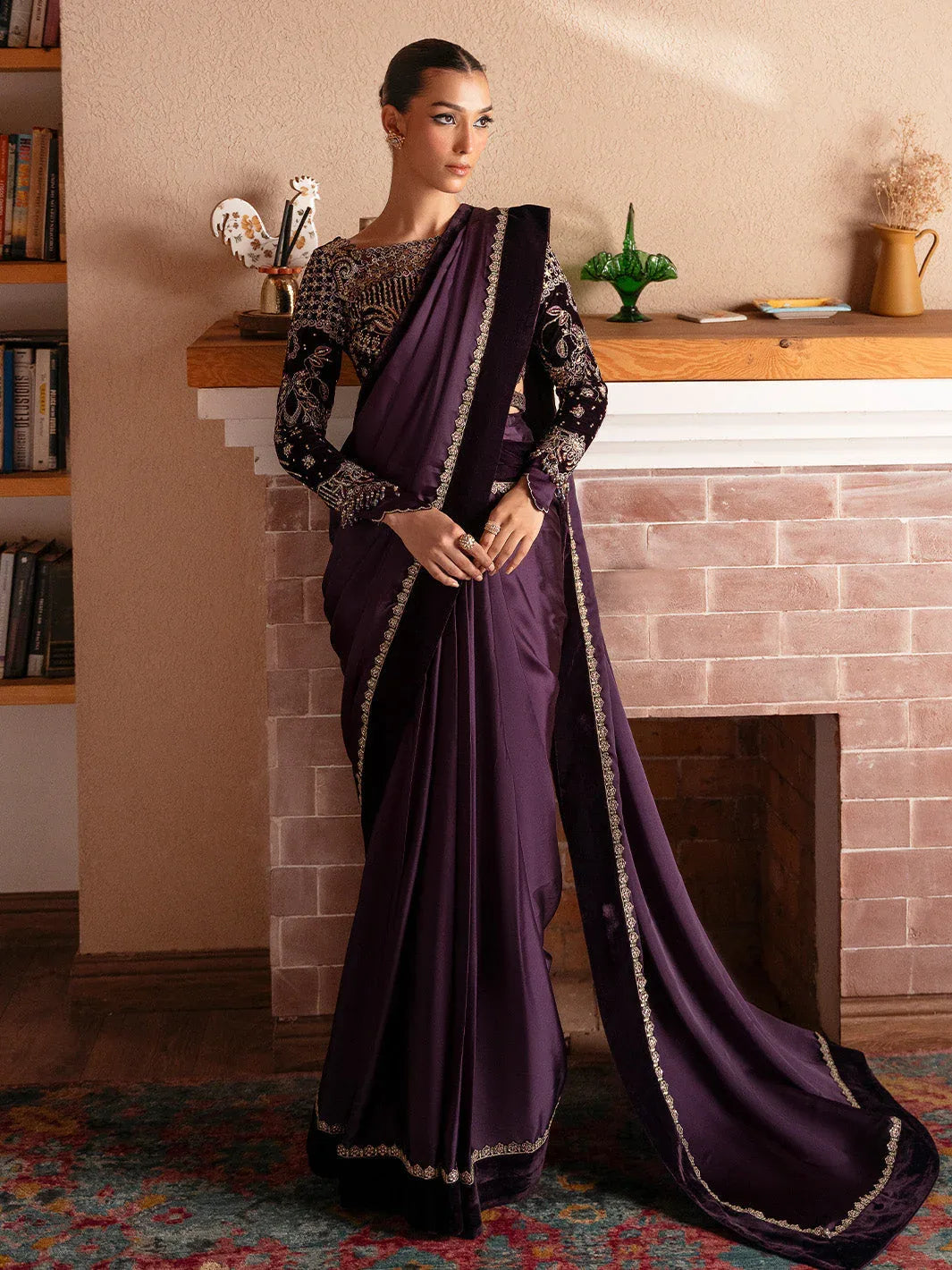 Faiza Faisal | Solene Luxury Velvets | VELORA - Rang-e-Khaas
