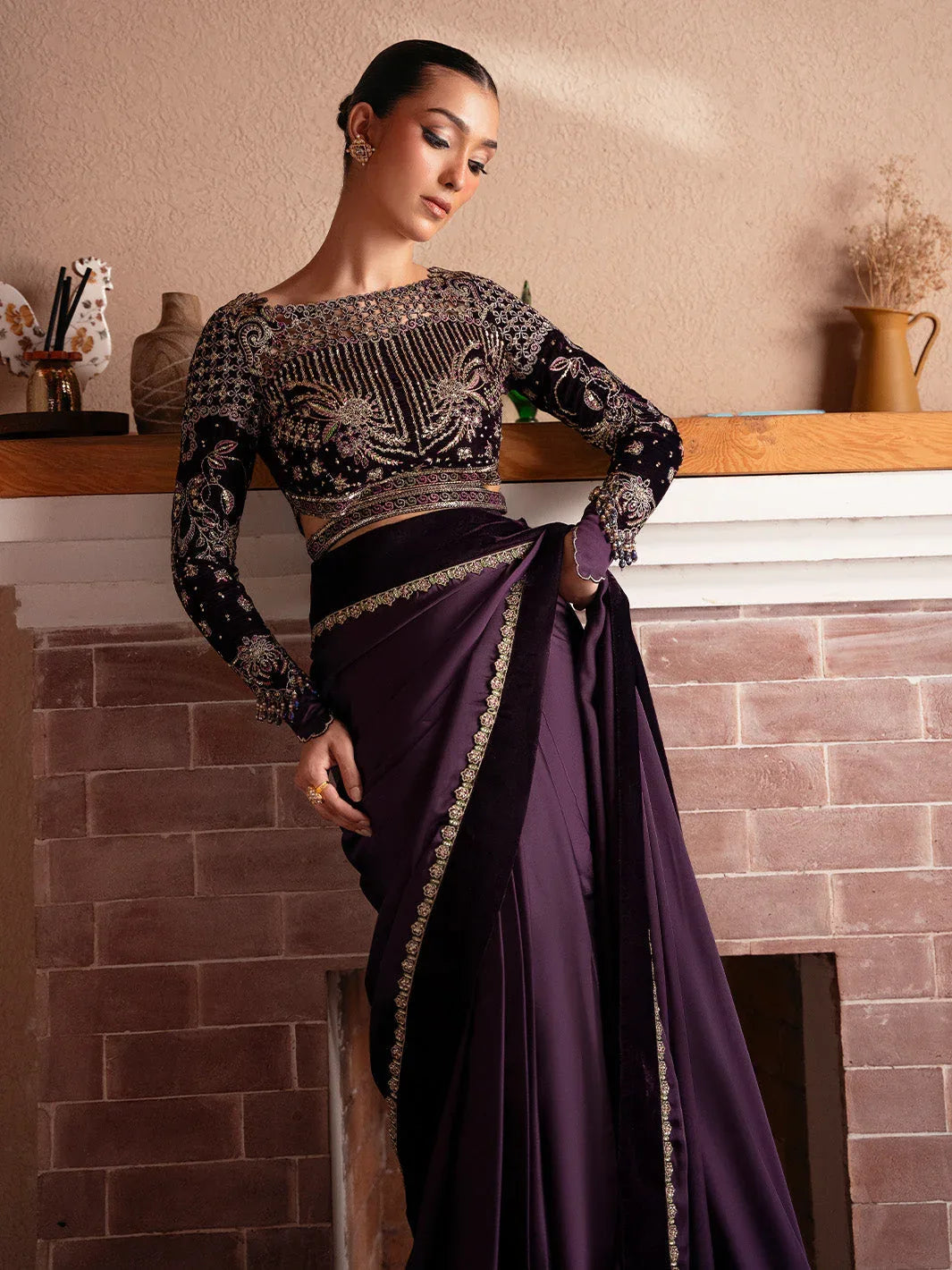 Faiza Faisal | Solene Luxury Velvets | VELORA - Rang-e-Khaas