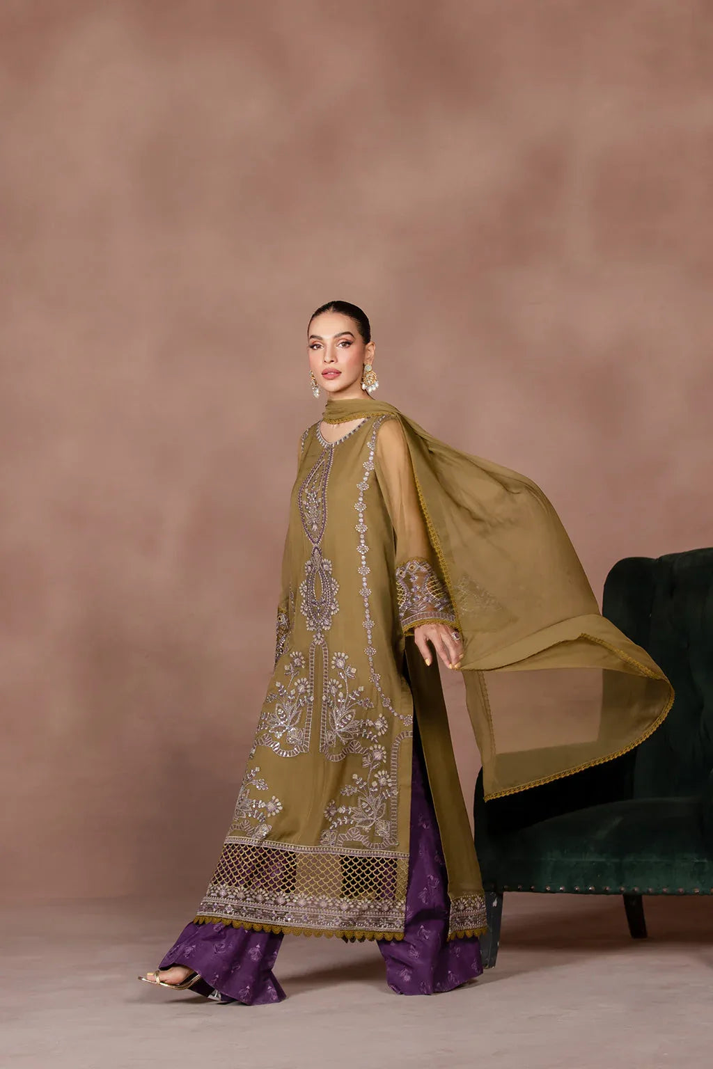 Flossie | Studio RTW | TANSY GREEN - Rang-e-Khaas