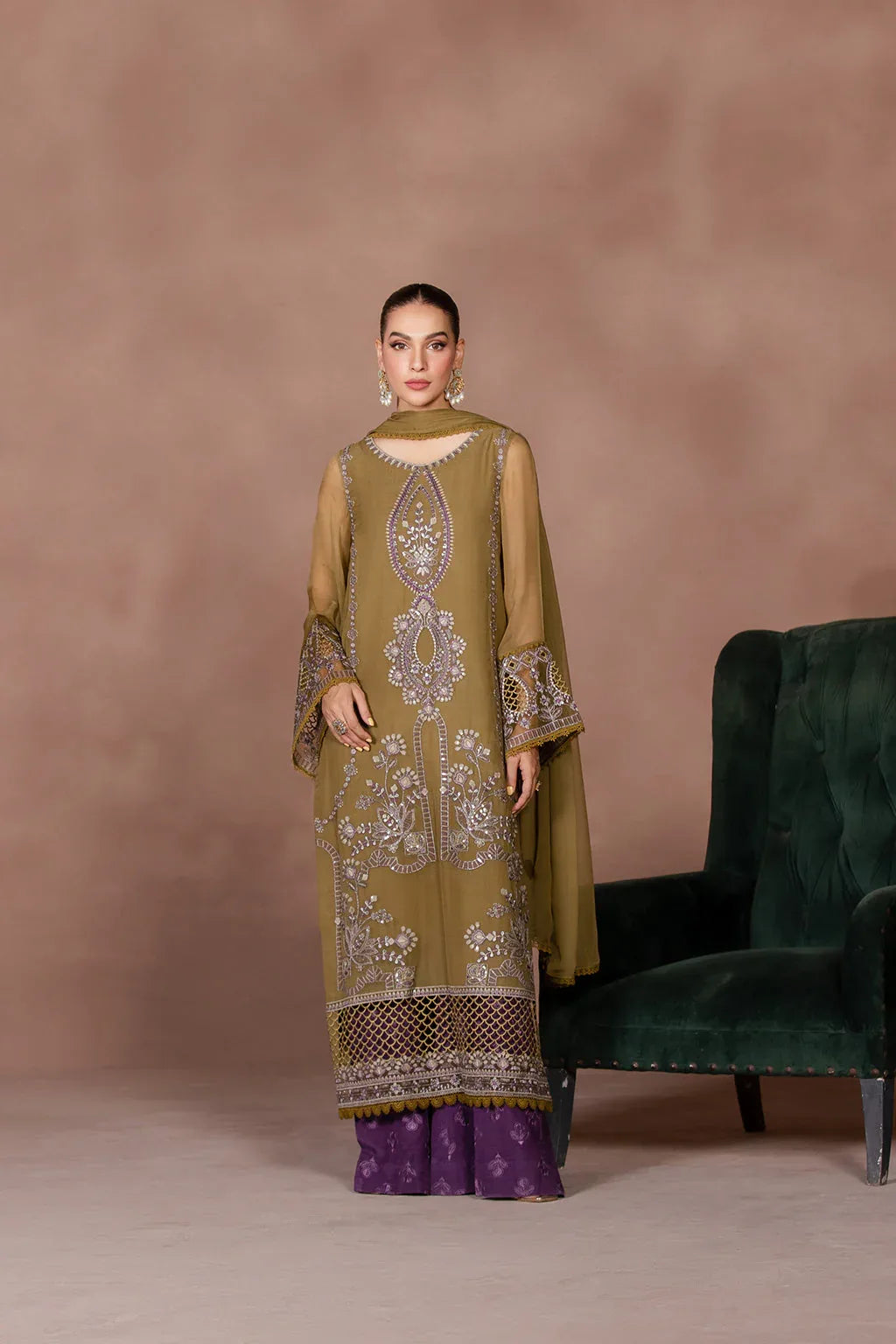 Flossie | Studio RTW | TANSY GREEN - Rang-e-Khaas