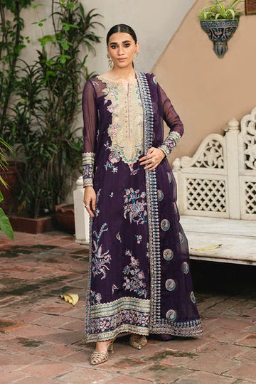 Maryum N Maria | Gulnaar Formals | 3 Piece Embroidered Chiffon POLINA - FSU5650 - Rang-e-Khaas