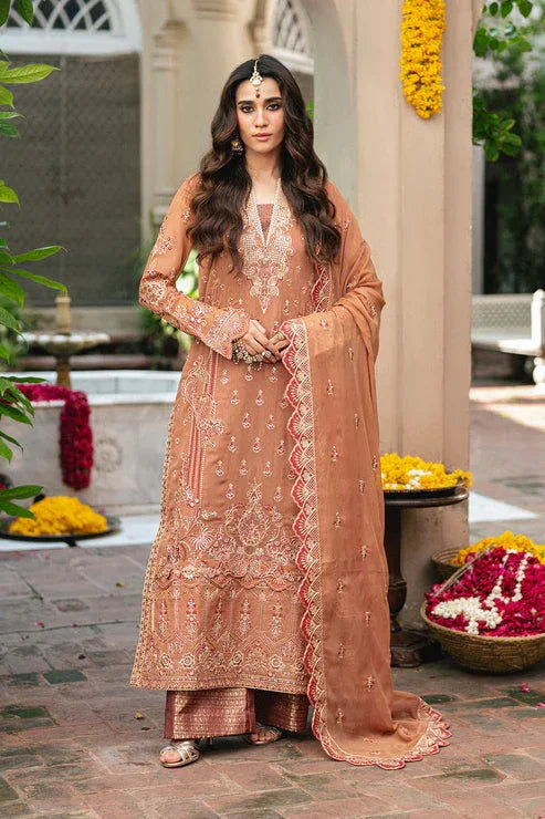 Maryum N Maria | Gulnaar Formals | 3 Piece Embroidered Chiffon VARVARA - FSU5651 - Rang-e-Khaas