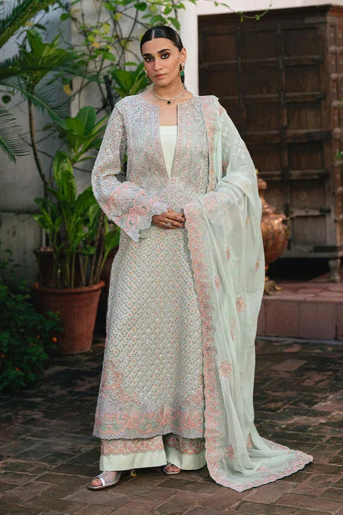 Maryum N Maria | Gulnaar Formals | 3 Piece Embroidered Chiffon TATIANA - FSU5652 - Rang-e-Khaas
