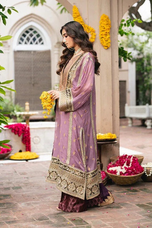 Maryum N Maria | Gulnaar Formals | 3 Piece Embroidered Chiffon KAMILLA - FSU5654 - Rang-e-Khaas