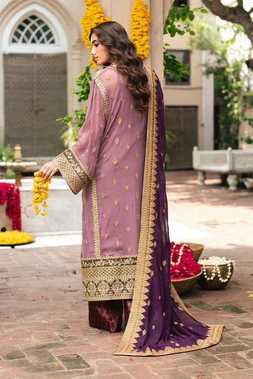 Maryum N Maria | Gulnaar Formals | 3 Piece Embroidered Chiffon KAMILLA - FSU5654 - Rang-e-Khaas