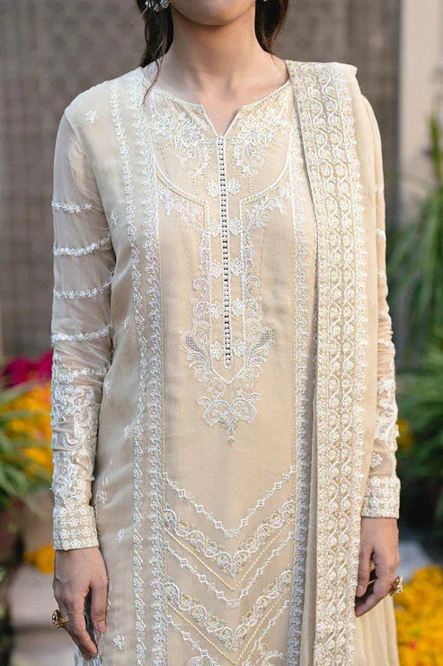Maryum N Maria | Gulnaar Formals | 3 Piece Embroidered Chiffon ANASTASIA - FSU5655 - Rang-e-Khaas