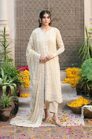 Maryum N Maria | Gulnaar Formals | 3 Piece Embroidered Chiffon ANASTASIA - FSU5655 - Rang-e-Khaas
