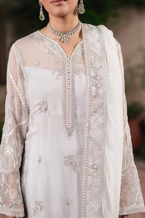 Maryum N Maria | Gulnaar Formals | 3 Piece Embroidered Chiffon FAINA - FSU5656 - Rang-e-Khaas
