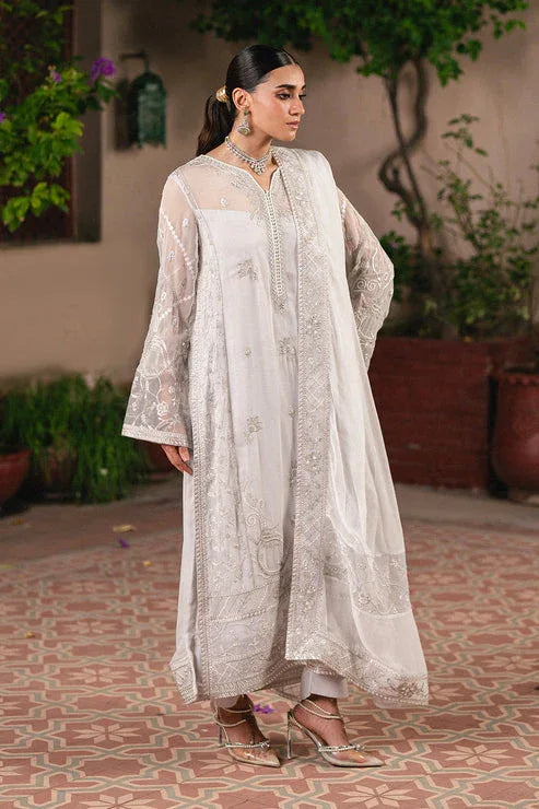 Maryum N Maria | Gulnaar Formals | 3 Piece Embroidered Chiffon FAINA - FSU5656 - Rang-e-Khaas
