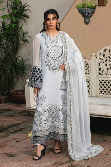 Maryum N Maria | Gulnaar Formals | 3 Piece Embroidered Chiffon LILIYA - FSU5657 - Rang-e-Khaas