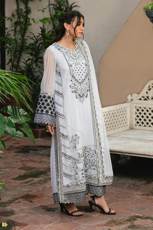 Maryum N Maria | Gulnaar Formals | 3 Piece Embroidered Chiffon LILIYA - FSU5657 - Rang-e-Khaas