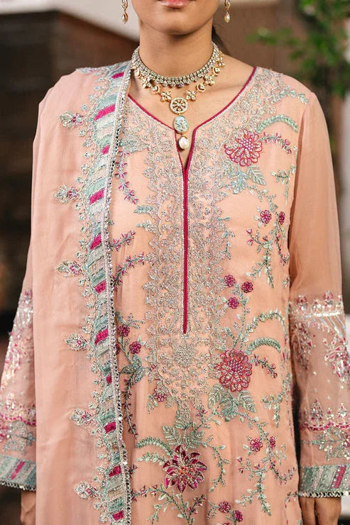 Maryum N Maria | Gulnaar Formals | 3 Piece Embroidered Chiffon ANYA - FSU5659 - Rang-e-Khaas