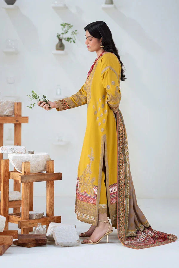 Maryum N Maria | Noore Winters 25 | 3 Piece Embroidered Khaddar APANA - FSU5671 - Rang-e-Khaas