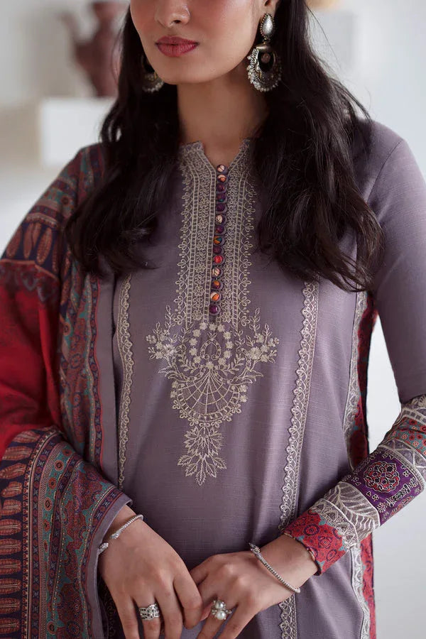 Maryum N Maria | Noore Winters 25 | Khaddar ZALAAN - FSU5672 - Rang-e-Khaas