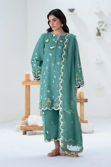 Maryum N Maria | Noore Winters 25 | 3 Piece Embroidered Khaddar TABANA - FSU5676 - Rang-e-Khaas