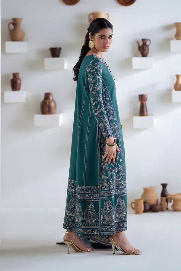 Maryum N Maria | Noore Winters 25 | 3 Piece Embroidered Khaddar SERINA - FSU5675 - Rang-e-Khaas