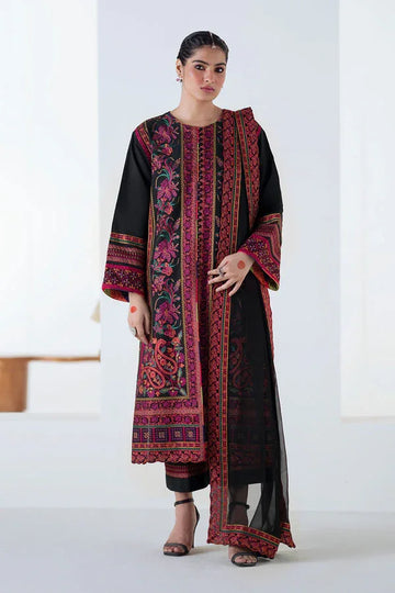 Maryum N Maria | Noore Winters 25 | 3 Piece Embroidered Khaddar PANRA - FSU5677 - Rang-e-Khaas