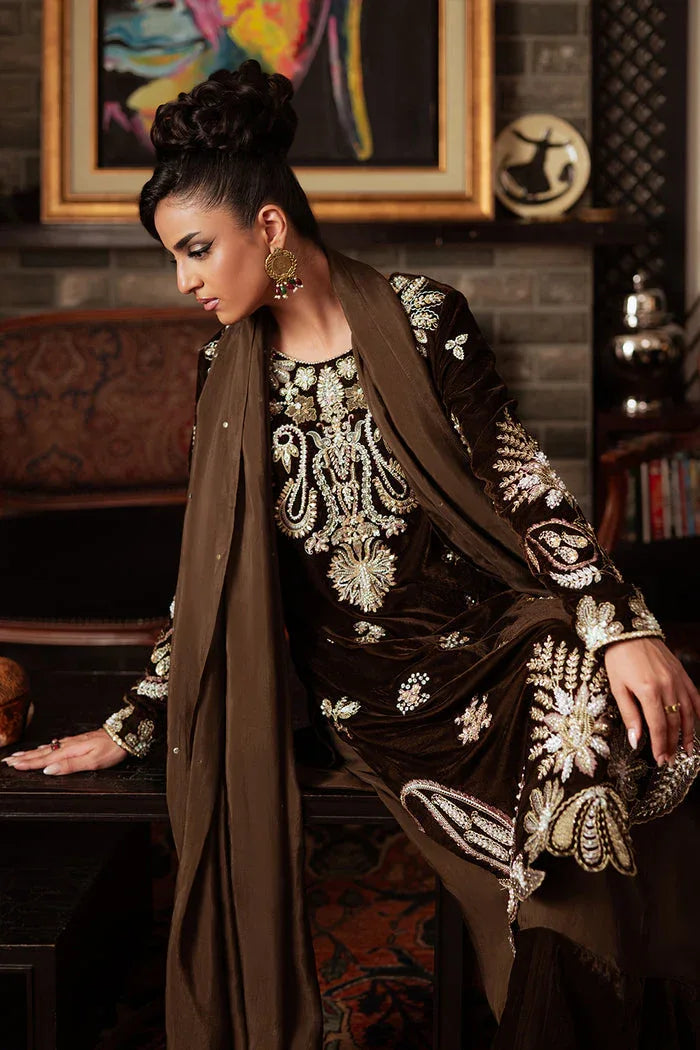 Saira Rizwan | Velvet Pret 25 | GURR-SRVP25-09 - Rang-e-Khaas