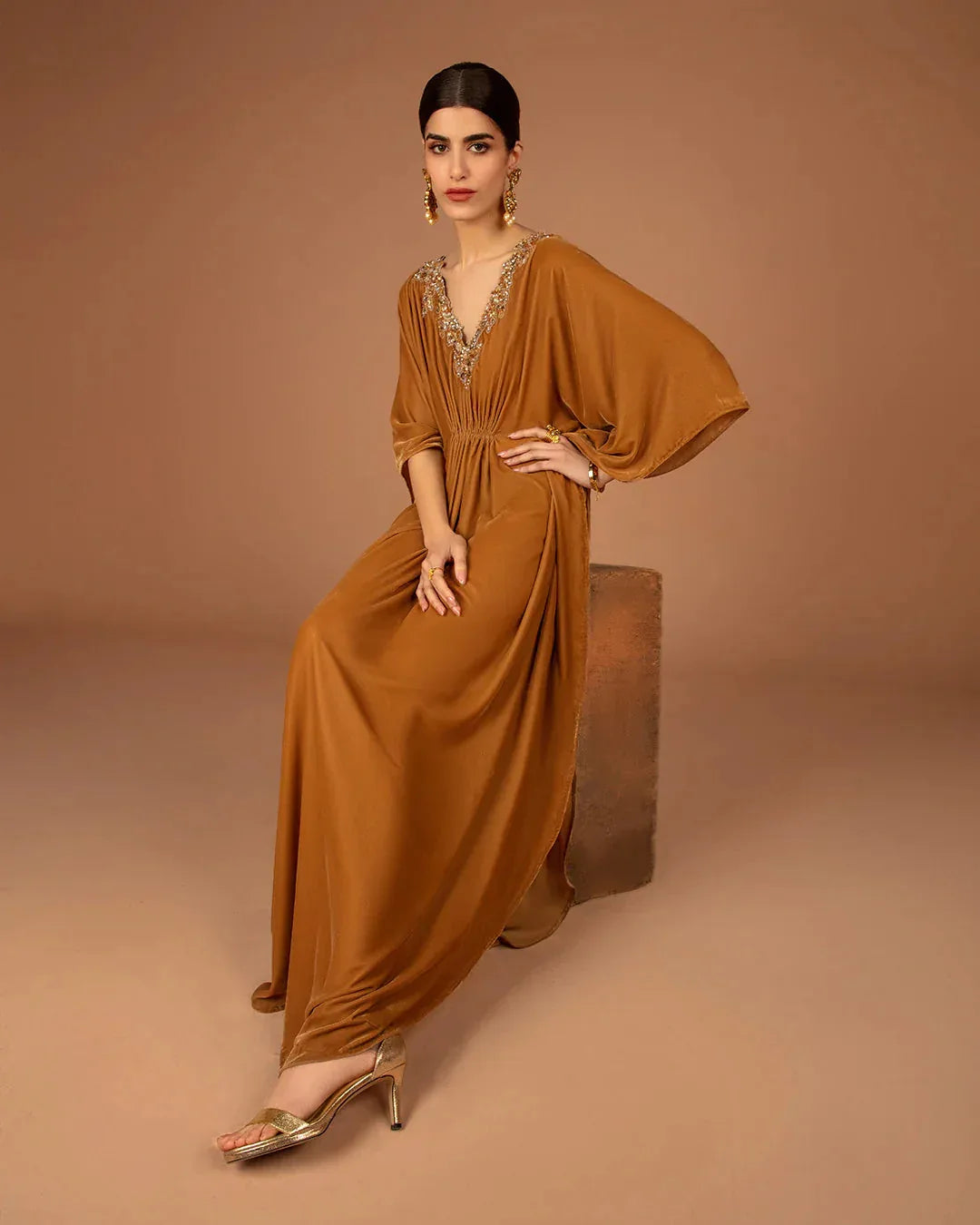 Faiza Saqlain | Aleira Evening Edit 24 | Altin - Rang-e-Khaas