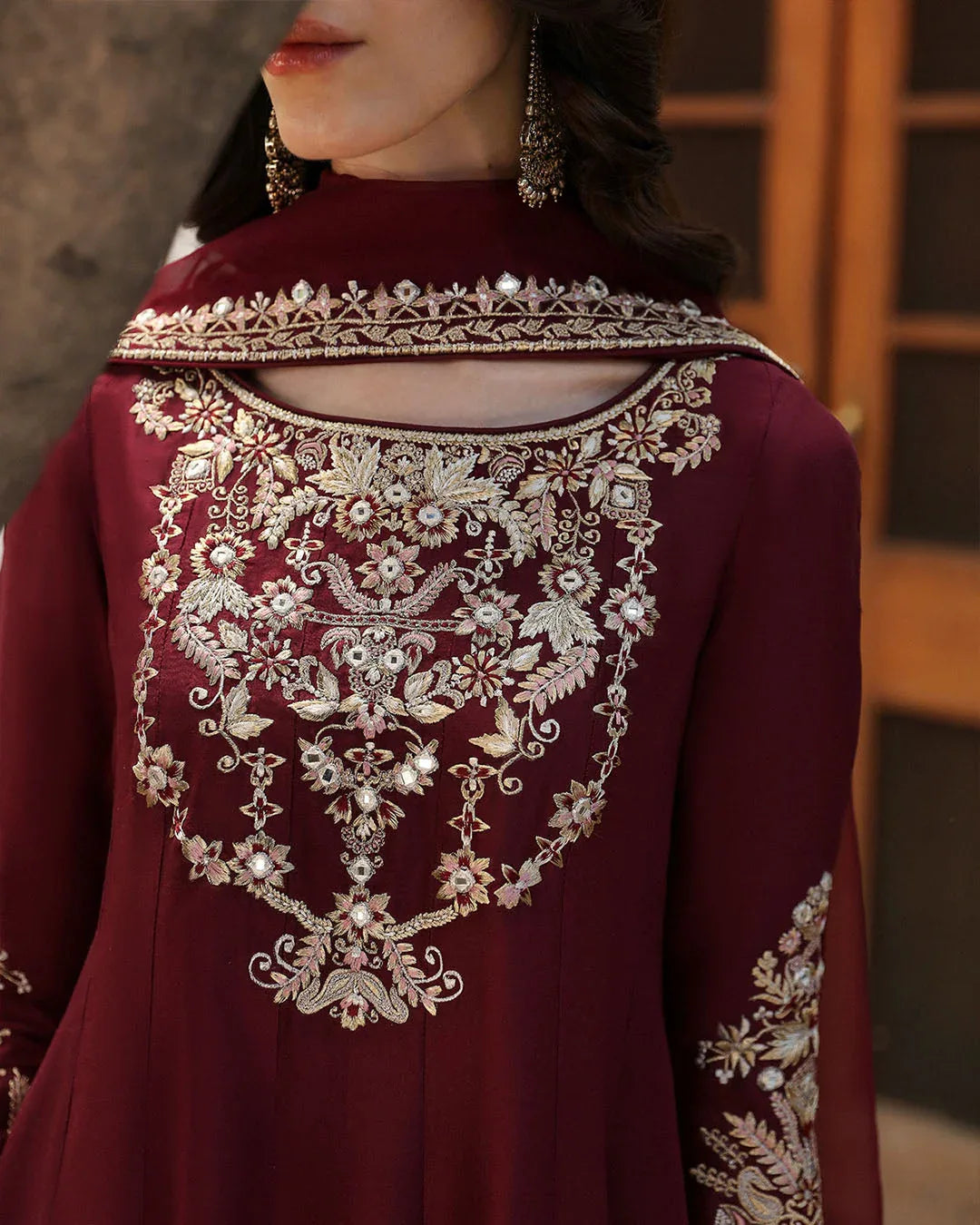 Faiza Saqlain | Mehermah Luxe Formals | Norine - Rang-e-Khaas