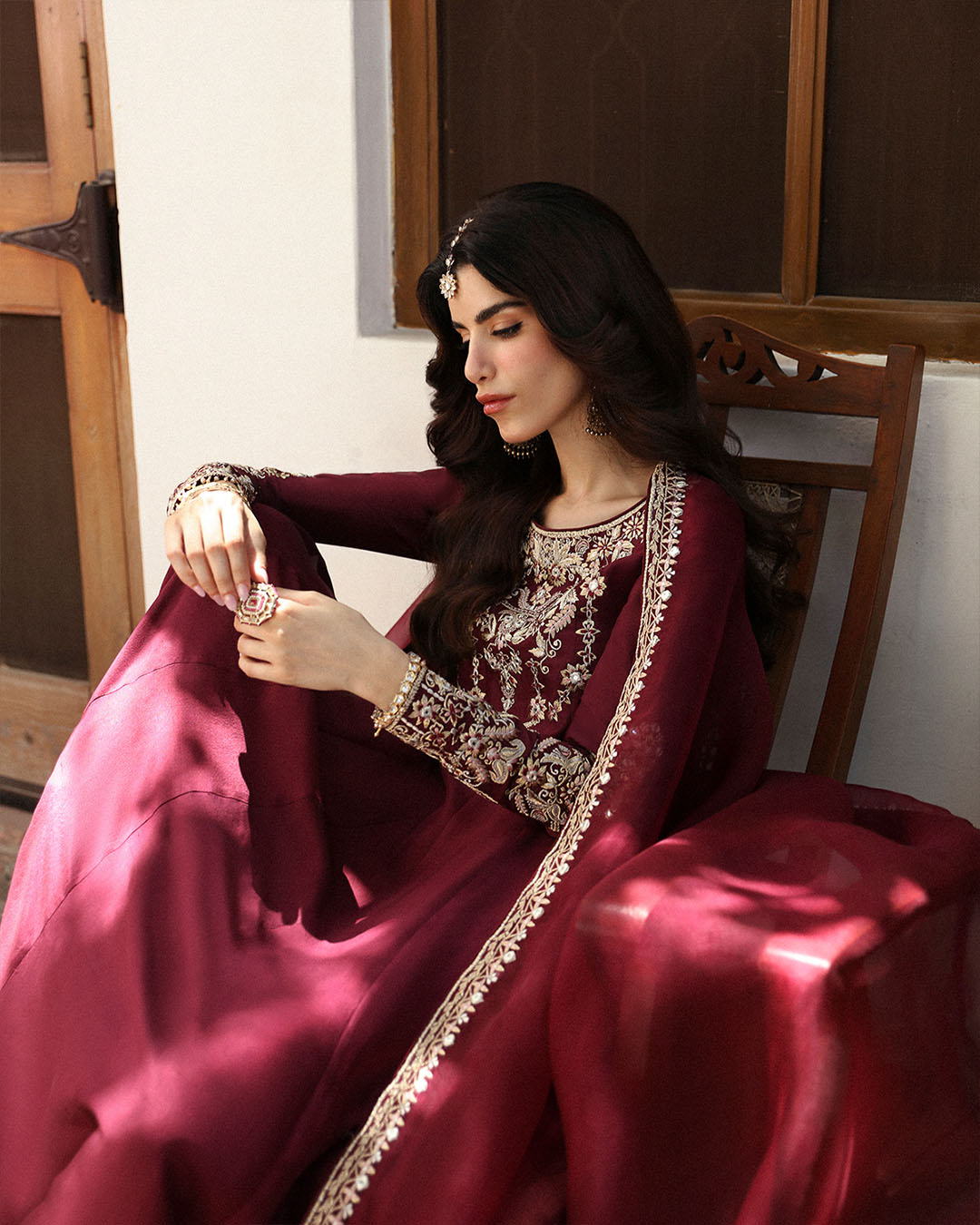 Faiza Saqlain | Mehermah Luxe Formals | Norine - Rang-e-Khaas