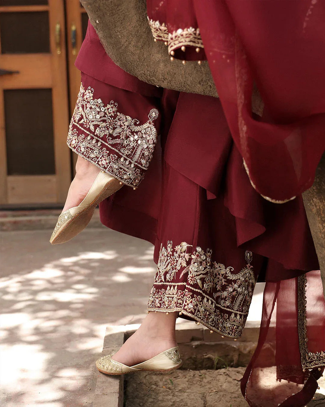 Faiza Saqlain | Mehermah Luxe Formals | Norine - Rang-e-Khaas