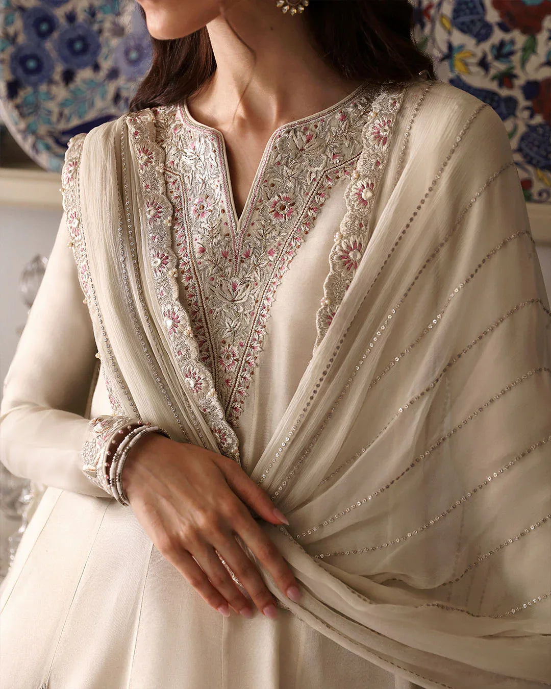 Faiza Saqlain | Mehermah Luxe Formals | Sabina - Rang-e-Khaas