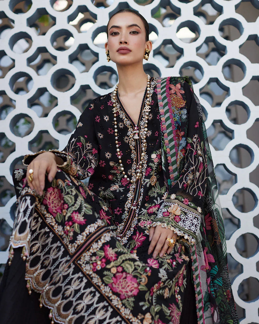 Faiza Saqlain | Merle - Lawn'24 - Rang-e-Khaas