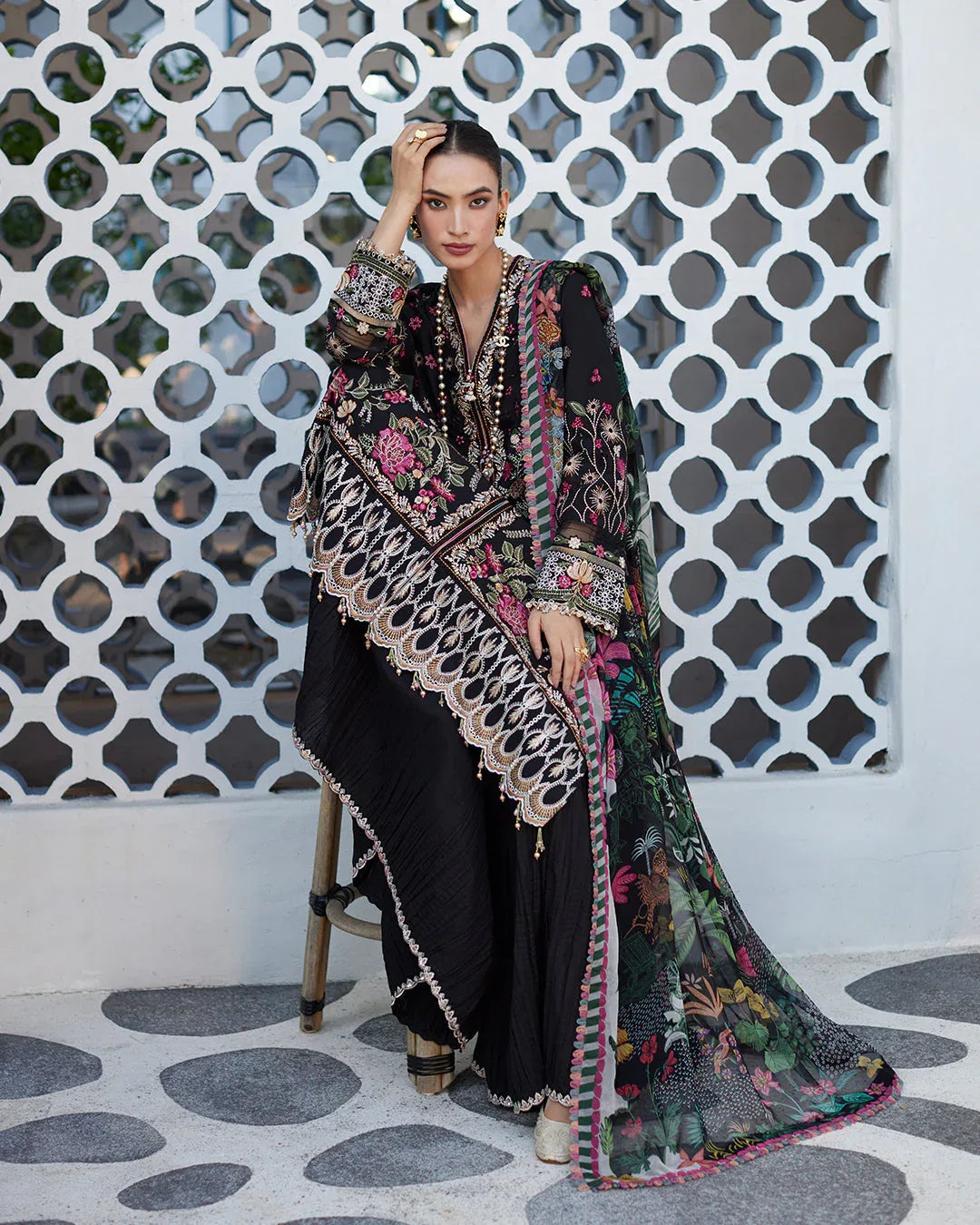 Faiza Saqlain | Merle - Lawn'24 - Rang-e-Khaas
