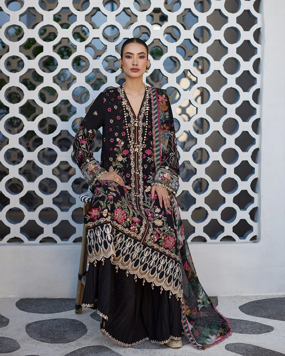 Faiza Saqlain | Merle - Lawn'24 - Rang-e-Khaas