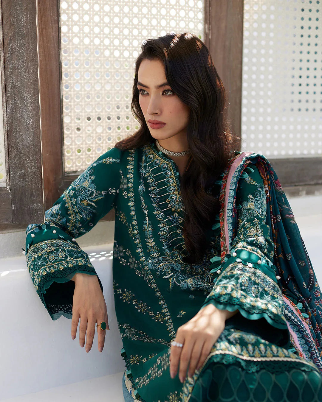 Faiza Saqlain | Milena - Lawn'24 - Rang-e-Khaas