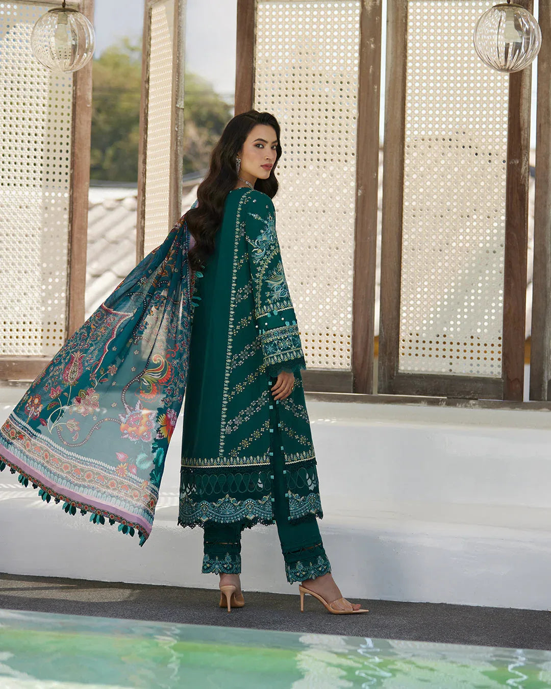 Faiza Saqlain | Milena - Lawn'24 - Rang-e-Khaas
