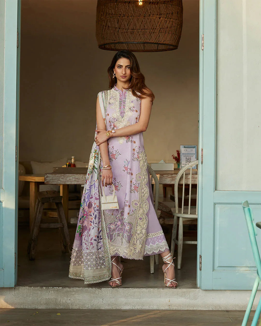 Faiza Saqlain | Nazeli - Lawn'24 - Rang-e-Khaas