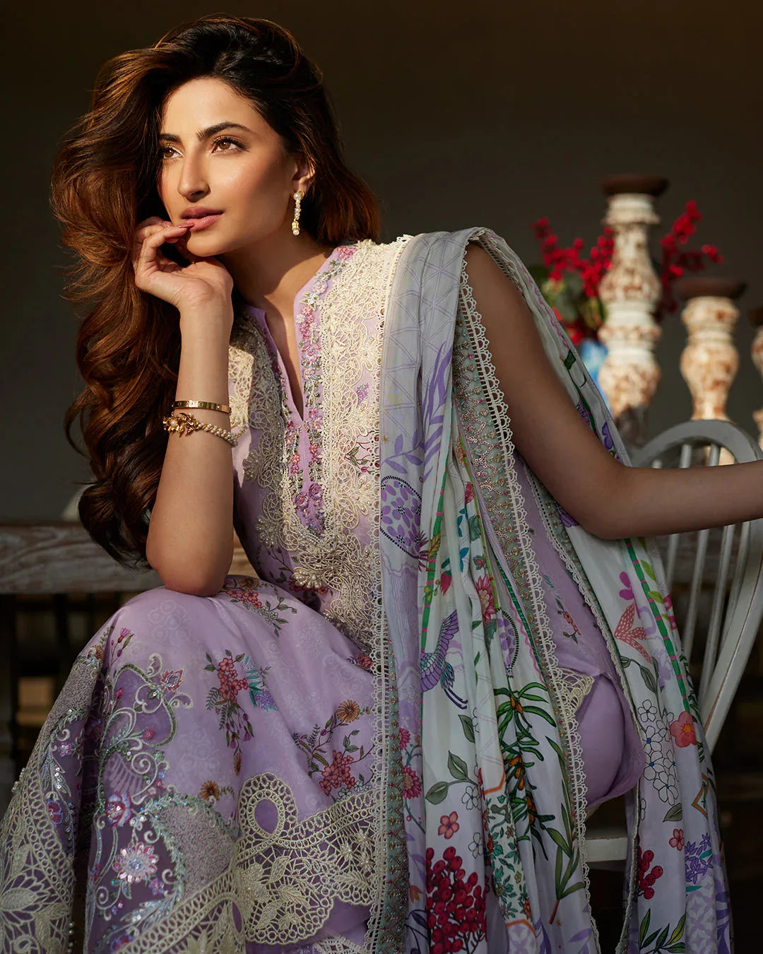 Faiza Saqlain | Nazeli - Lawn'24 - Rang-e-Khaas