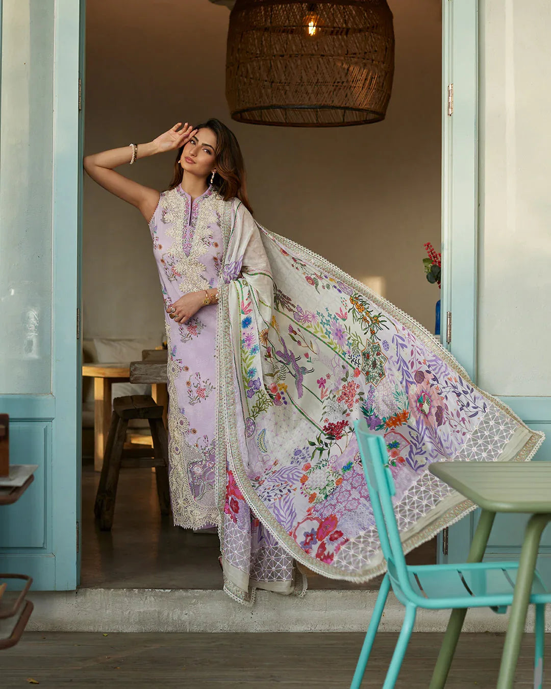 Faiza Saqlain | Nazeli - Lawn'24 - Rang-e-Khaas