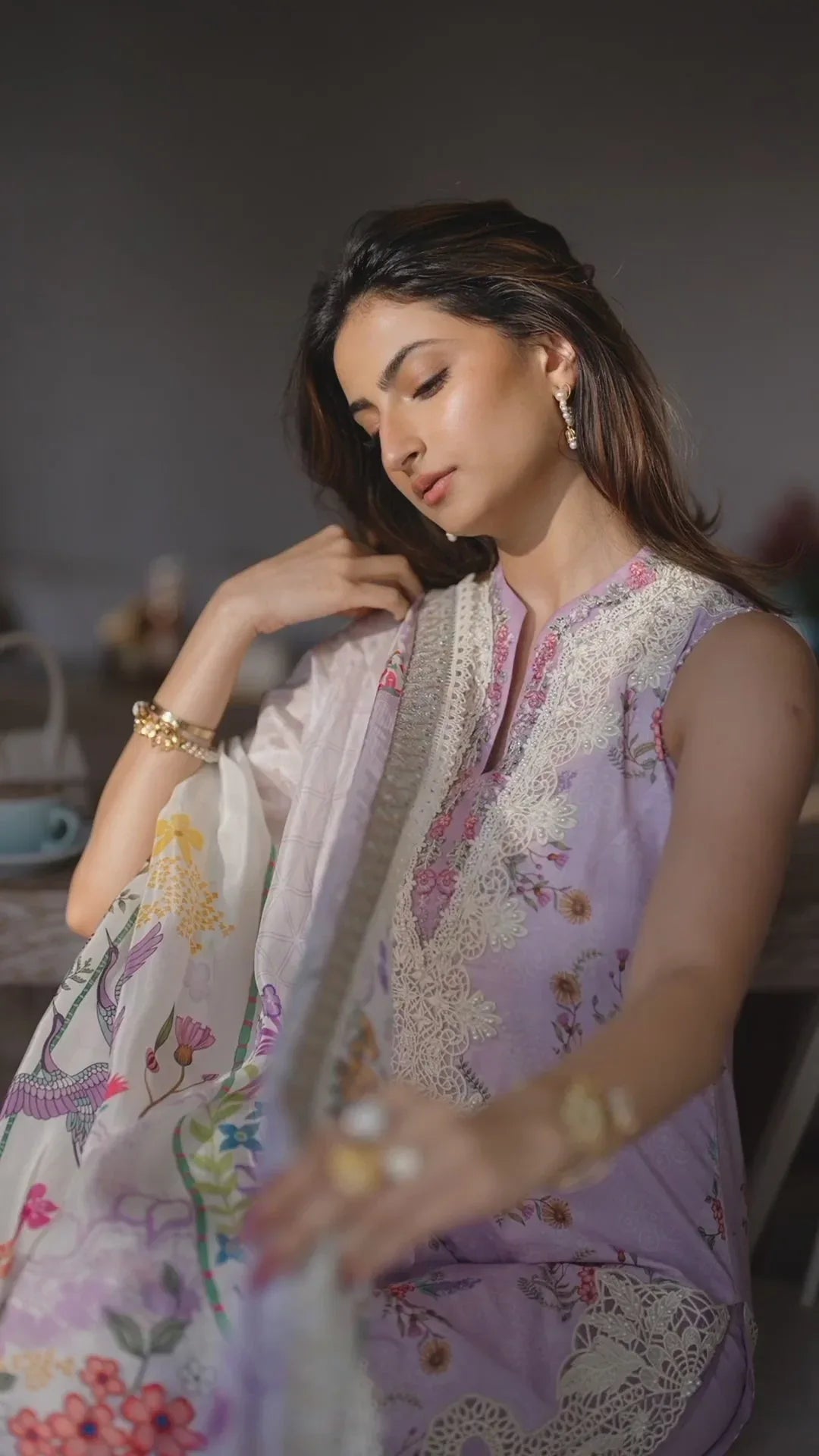 Faiza Saqlain | Nazeli - Lawn'24 - Rang-e-Khaas
