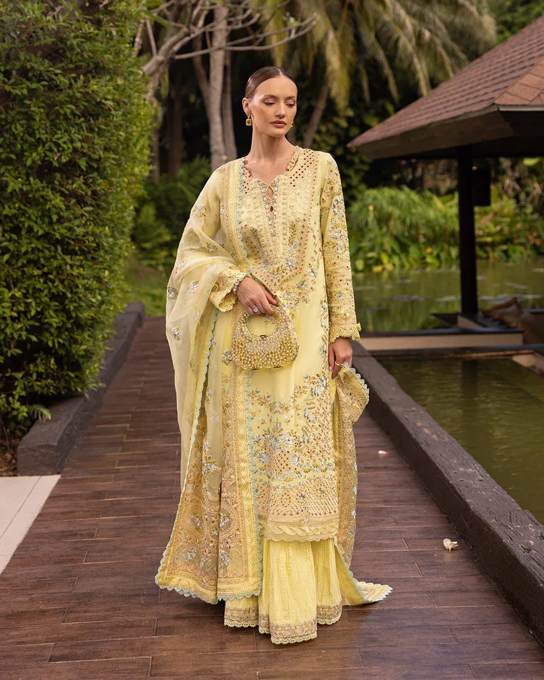 Faiza Saqlain | Zinnia Lawn 25 | Azalea - Rang-e-Khaas