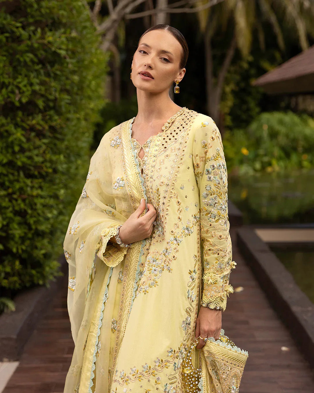 Faiza Saqlain | Zinnia Lawn 25 | Azalea - Rang-e-Khaas