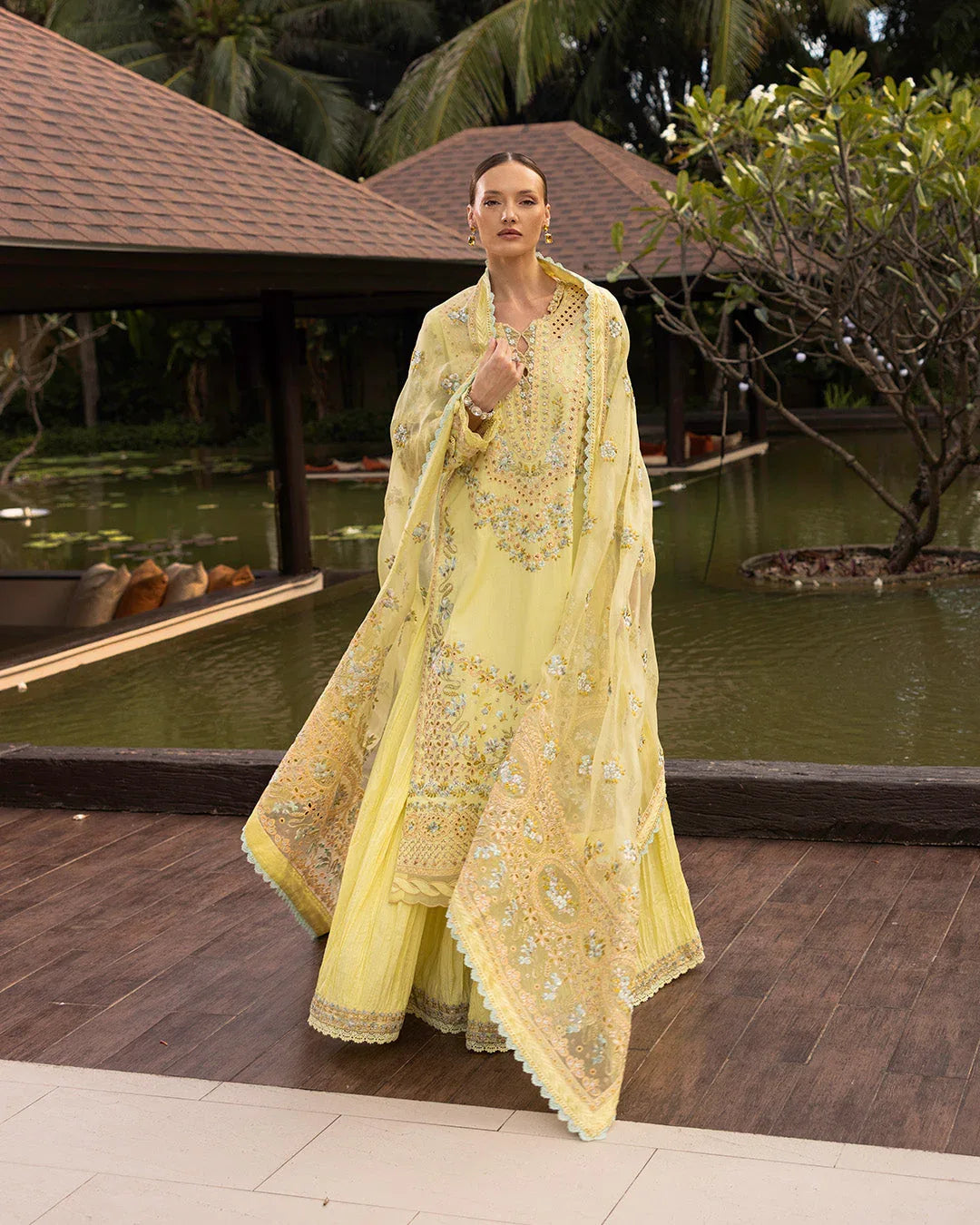 Faiza Saqlain | Zinnia Lawn 25 | Azalea - Rang-e-Khaas
