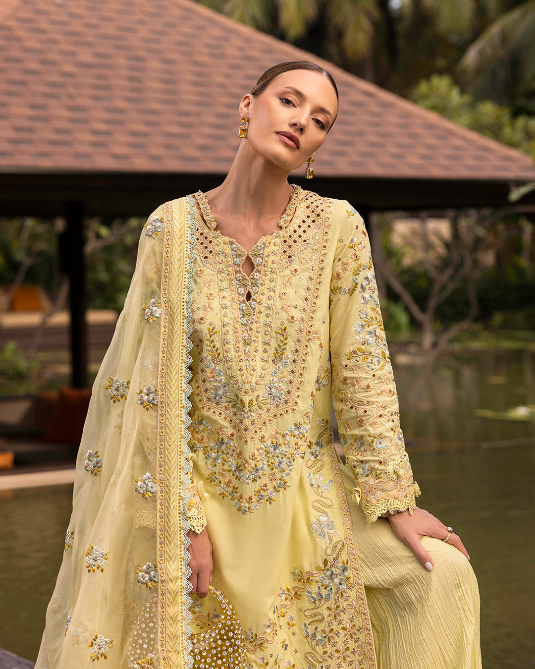 Faiza Saqlain | Zinnia Lawn 25 | Azalea - Rang-e-Khaas