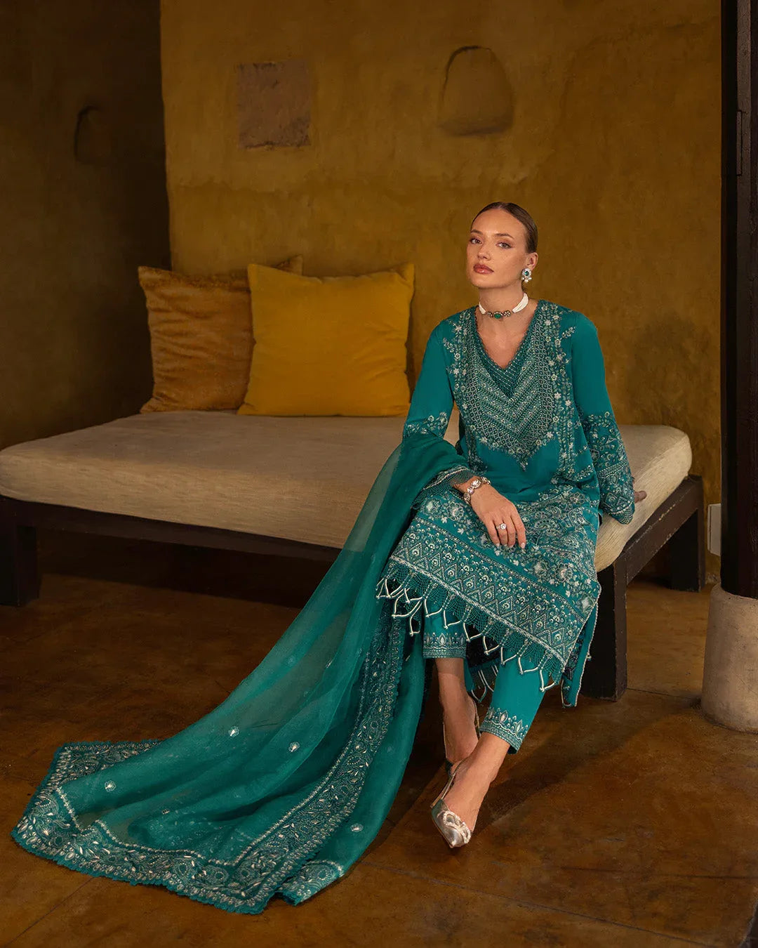 Faiza Saqlain | Zinnia Lawn 25 | Calla - Rang-e-Khaas