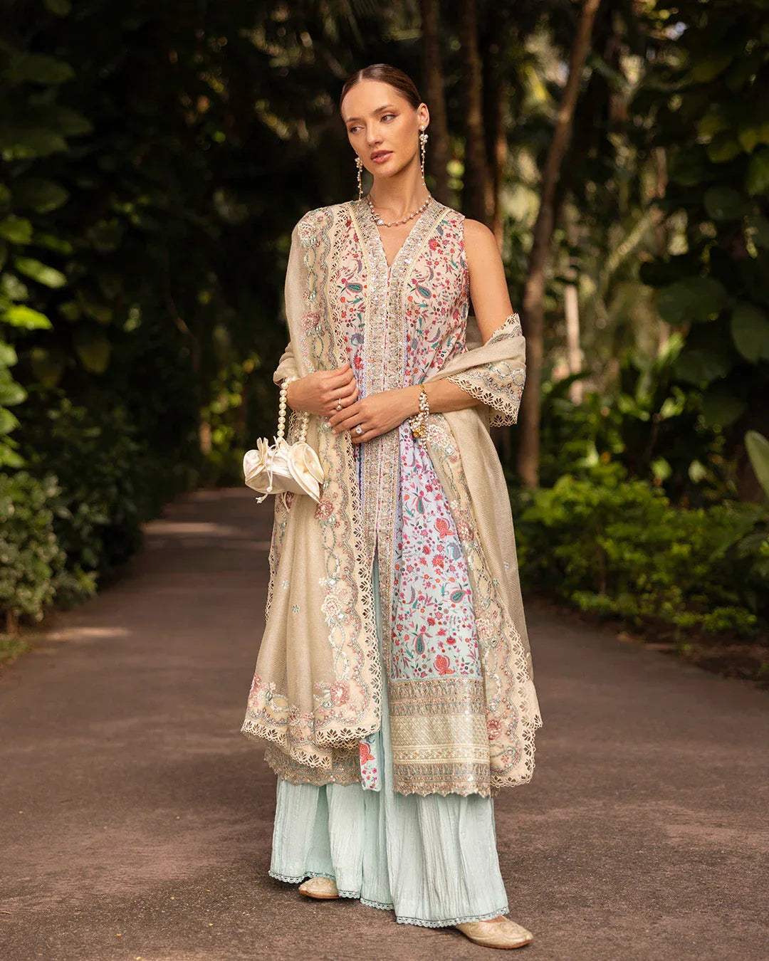 Faiza Saqlain | Zinnia Lawn 25 | Danica - Rang-e-Khaas