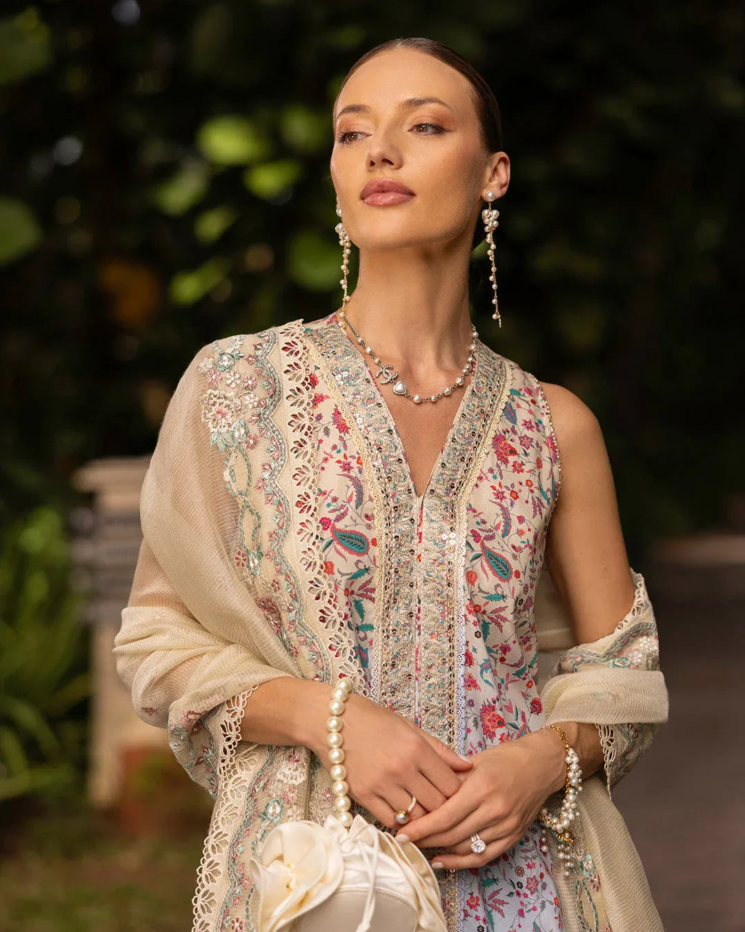 Faiza Saqlain | Zinnia Lawn 25 | Danica - Rang-e-Khaas