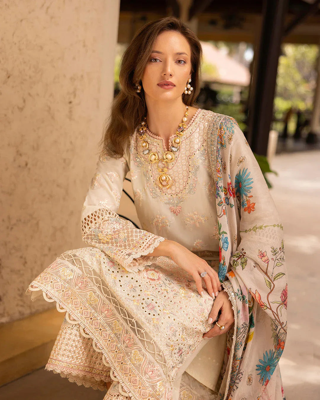 Faiza Saqlain | Zinnia Lawn 25 | Delilah - Rang-e-Khaas