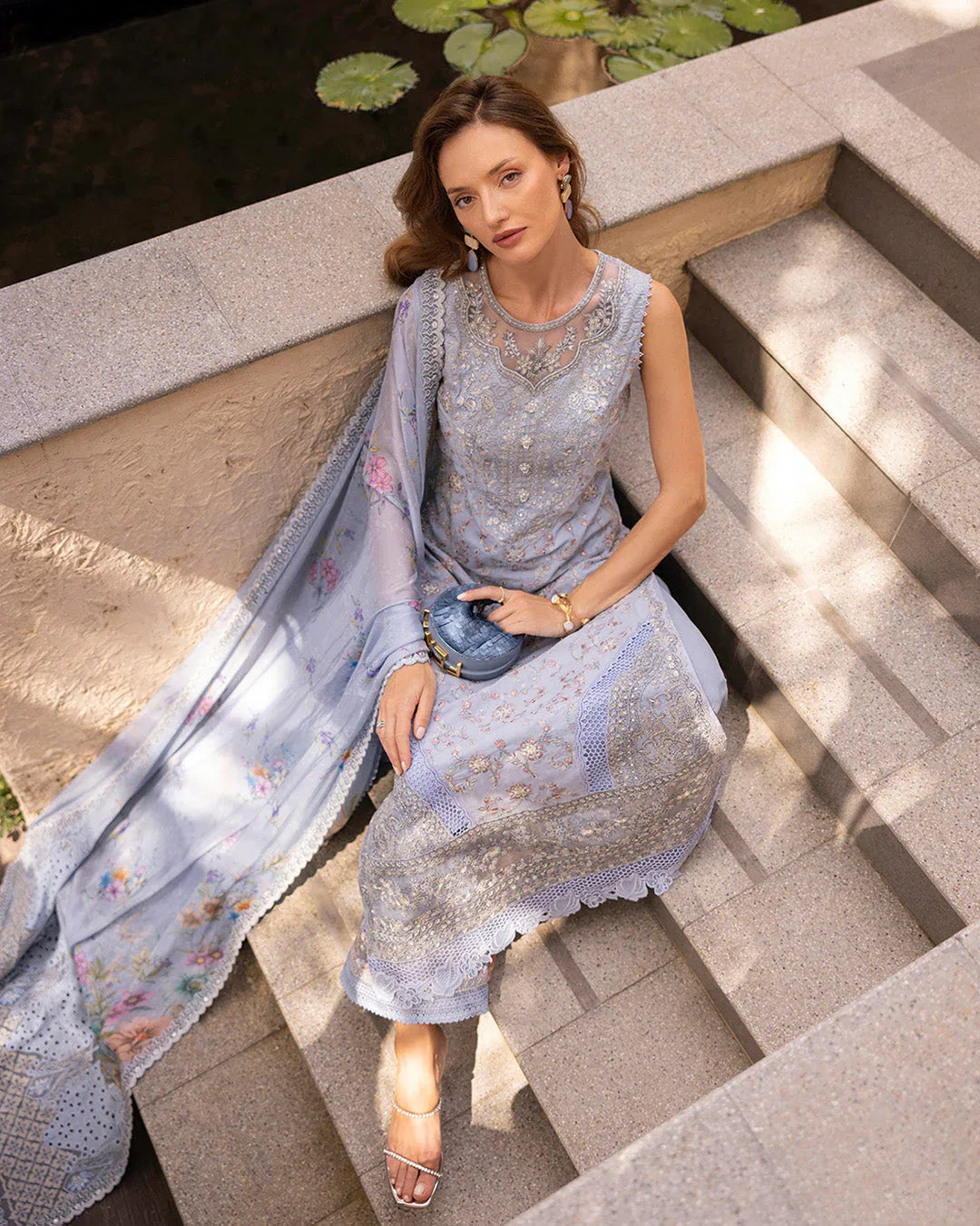 Faiza Saqlain | Zinnia Lawn 25 | Liana - Rang-e-Khaas