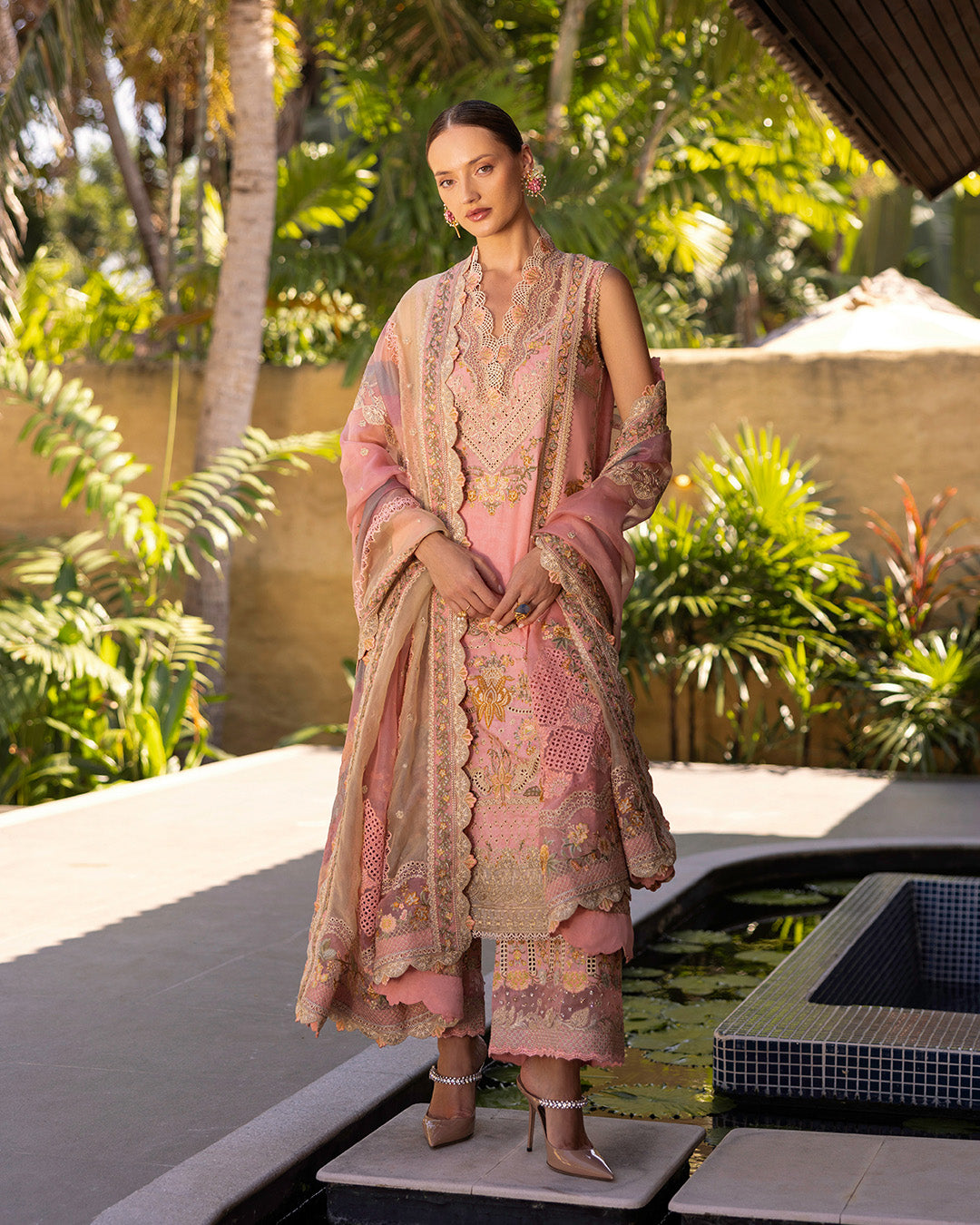 Faiza Saqlain | Zinnia Lawn 25 | Peony - Rang-e-Khaas