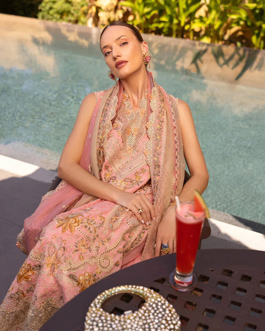 Faiza Saqlain | Zinnia Lawn 25 | Peony - Rang-e-Khaas