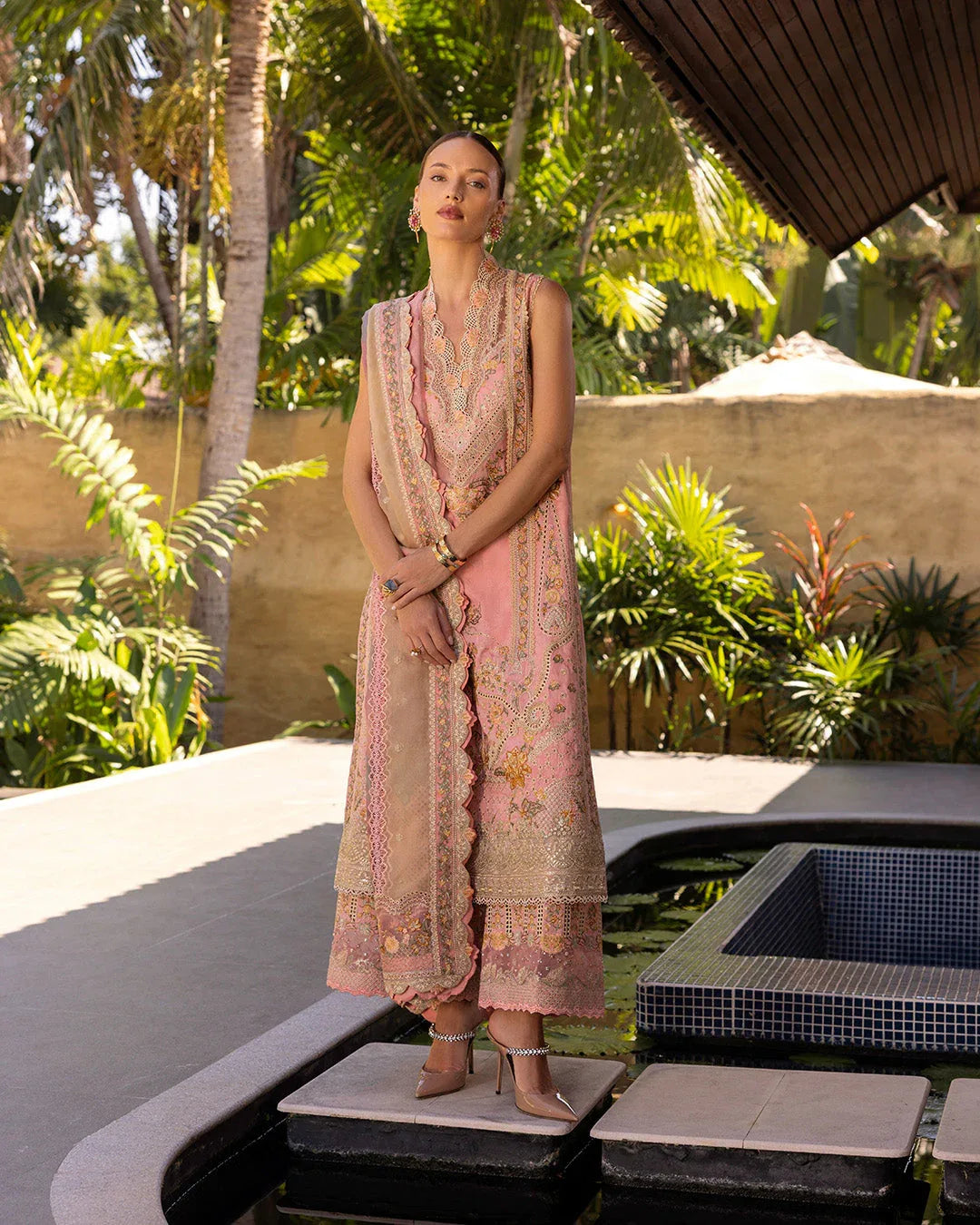 Faiza Saqlain | Zinnia Lawn 25 | Peony - Rang-e-Khaas